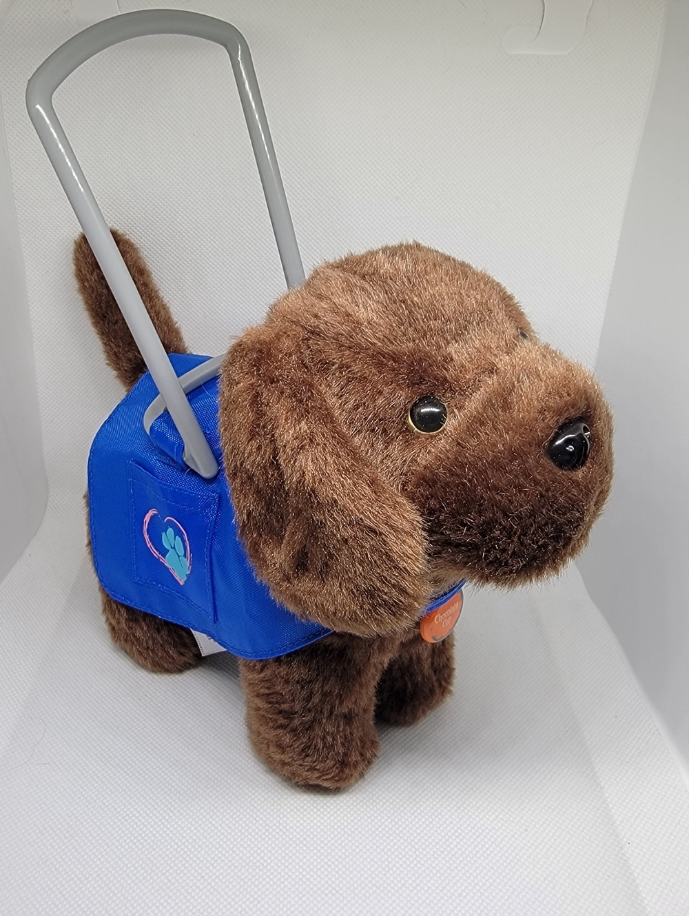 EUC 2011 Retired American Girl 7" CHOCOLATE CHIP Service Dog Plush Figure
